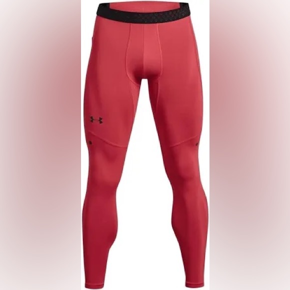 Under Armour Men’s Compression Pants “Red” NWT - Picture 1 of 3